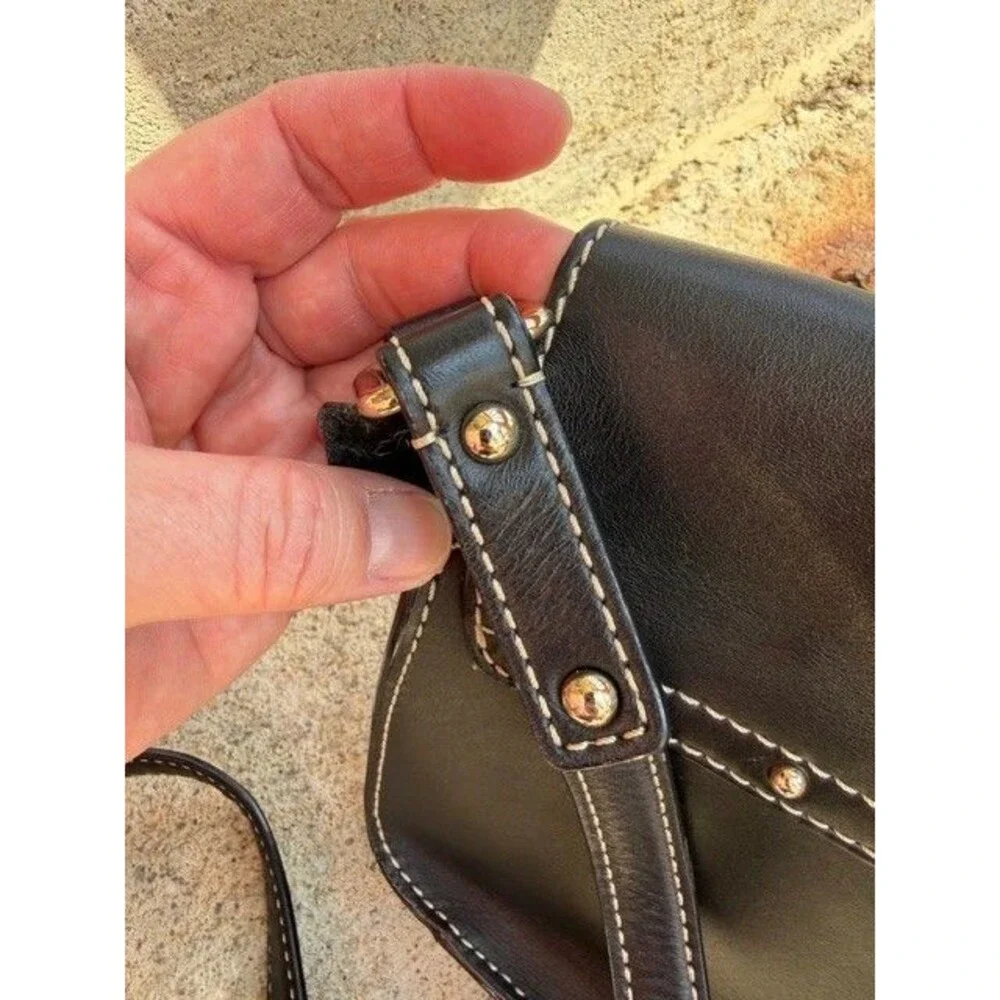 Kate Spade New York Scout Essex Black Leather Crossbody Messenger Bag Purse - Picture 5 of 9